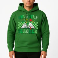 St Patricks Day Teacher Shirt One Lucky Teacher Shamrock Hoodie