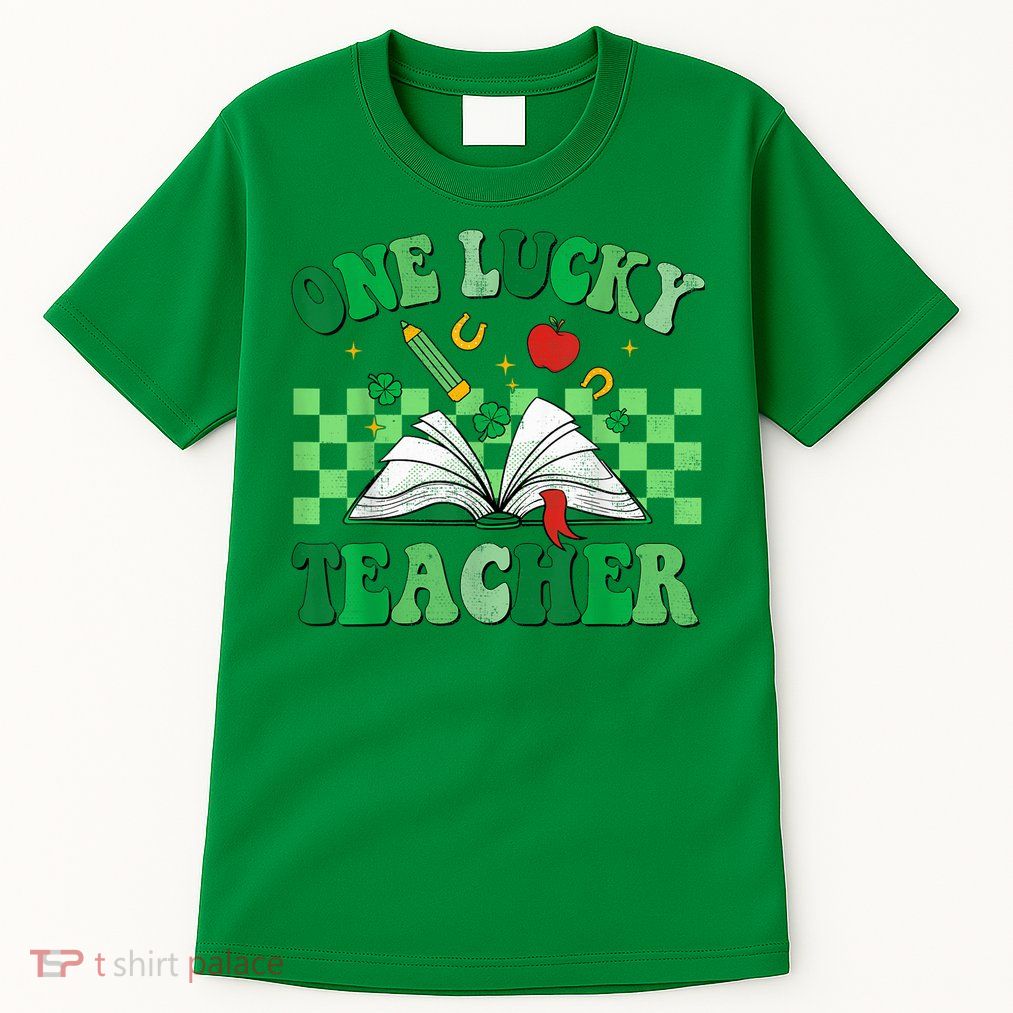 St Patricks Day Teacher Shirt One Lucky Teacher Shamrock Tall T-Shirt