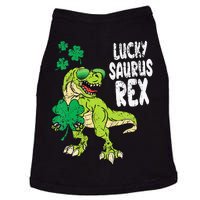 St Patricks Day Lucky Saurus Rex T-Rex Doggie Tank