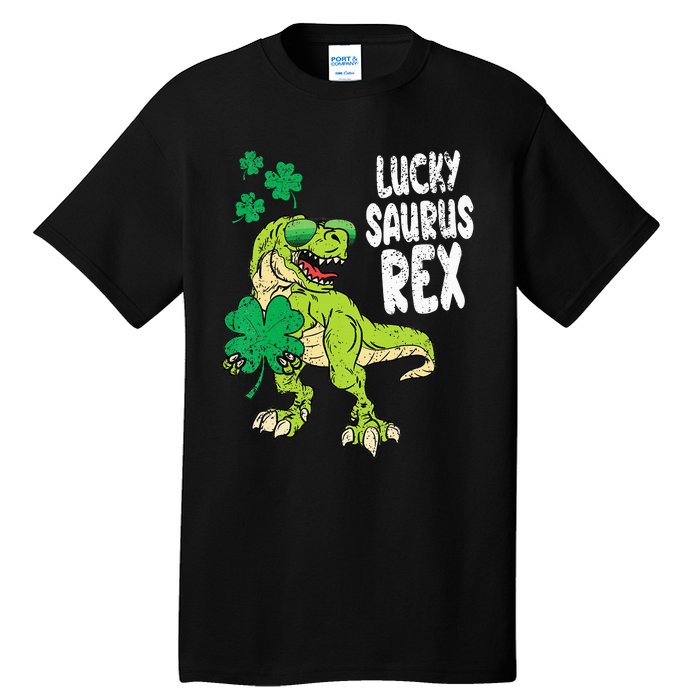 St Patricks Day Lucky Saurus Rex T-Rex Tall T-Shirt