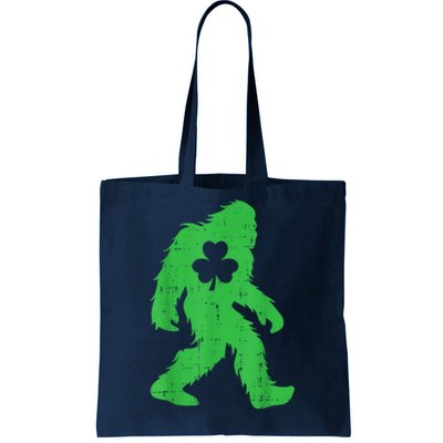 St Patricks Day Bigfoot Sasquatch Shamrock Tote Bag