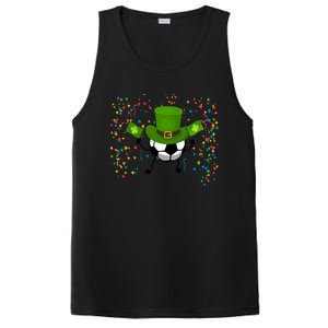 St Patrick's Day Soccer Leprechaun Sports Lovers Gift PosiCharge Competitor Tank