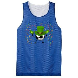 St Patrick's Day Soccer Leprechaun Sports Lovers Gift Mesh Reversible Basketball Jersey Tank