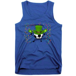 St Patrick's Day Soccer Leprechaun Sports Lovers Gift Tank Top