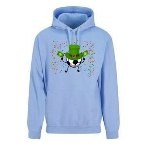 St Patrick's Day Soccer Leprechaun Sports Lovers Gift Unisex Surf Hoodie