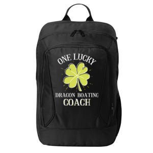 St Patricks Day Cool Gift Lucky Dragon Boating Coach Gift City Backpack