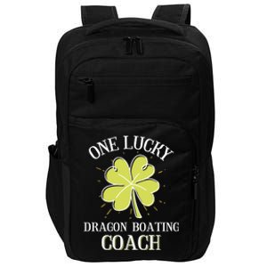 St Patricks Day Cool Gift Lucky Dragon Boating Coach Gift Impact Tech Backpack