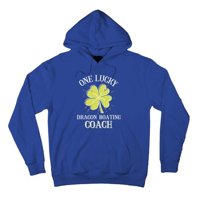 St Patricks Day Cool Gift Lucky Dragon Boating Coach Gift Hoodie