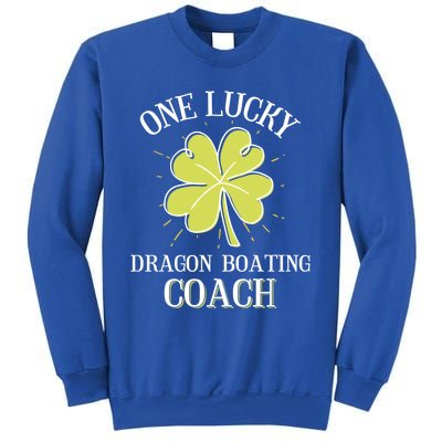 St Patricks Day Cool Gift Lucky Dragon Boating Coach Gift Sweatshirt