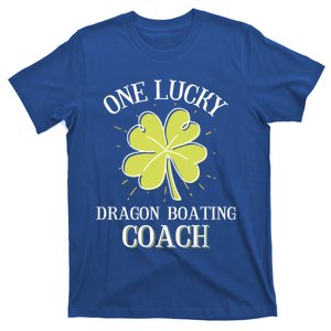 St Patricks Day Cool Gift Lucky Dragon Boating Coach Gift T-Shirt