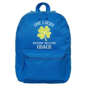 St Patricks Day Cool Gift Lucky Dragon Boating Coach Gift 16 in Basic Backpack