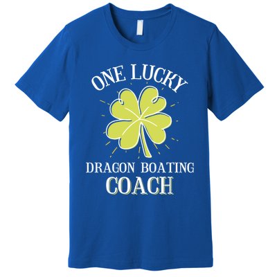 St Patricks Day Cool Gift Lucky Dragon Boating Coach Gift Premium T-Shirt