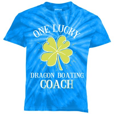 St Patricks Day Cool Gift Lucky Dragon Boating Coach Gift Kids Tie-Dye T-Shirt