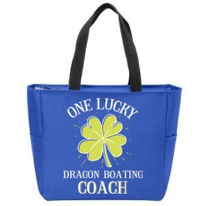 St Patricks Day Cool Gift Lucky Dragon Boating Coach Gift Zip Tote Bag