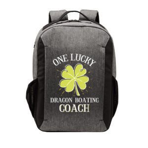 St Patricks Day Cool Gift Lucky Dragon Boating Coach Gift Vector Backpack