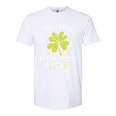 St Patricks Day Cool Gift Lucky Dragon Boating Coach Gift Softstyle® CVC T-Shirt