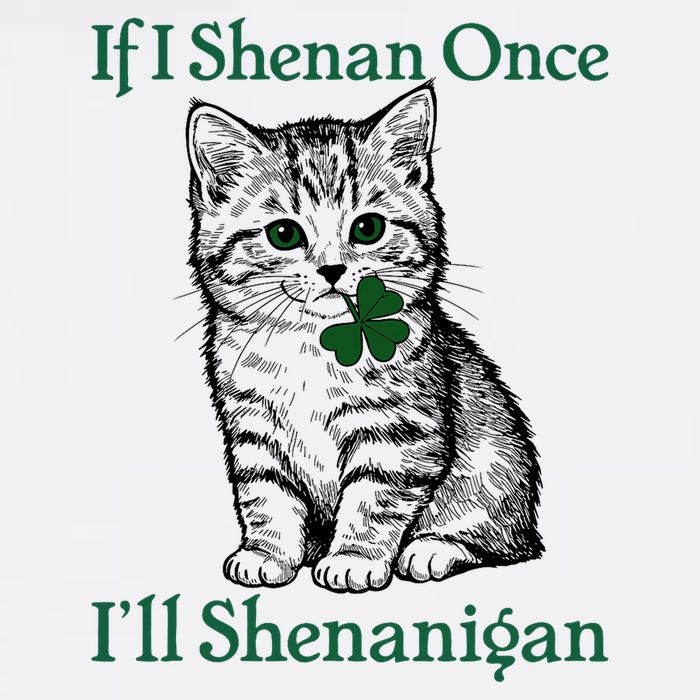 St Patricks Day If I Shenan Once I’ll Shenanigan Funny cat   Button