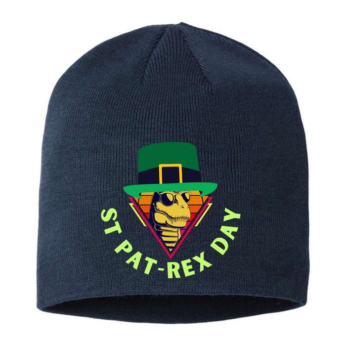 St Patrex Day Funny St Patricks Day Sustainable Beanie