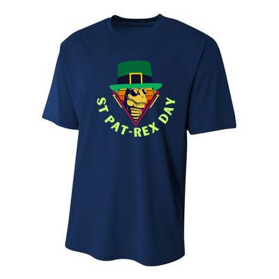 St Patrex Day Funny St Patricks Day Youth Performance Sprint T-Shirt