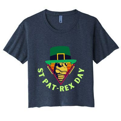 St Patrex Day Funny St Patricks Day Crop Top