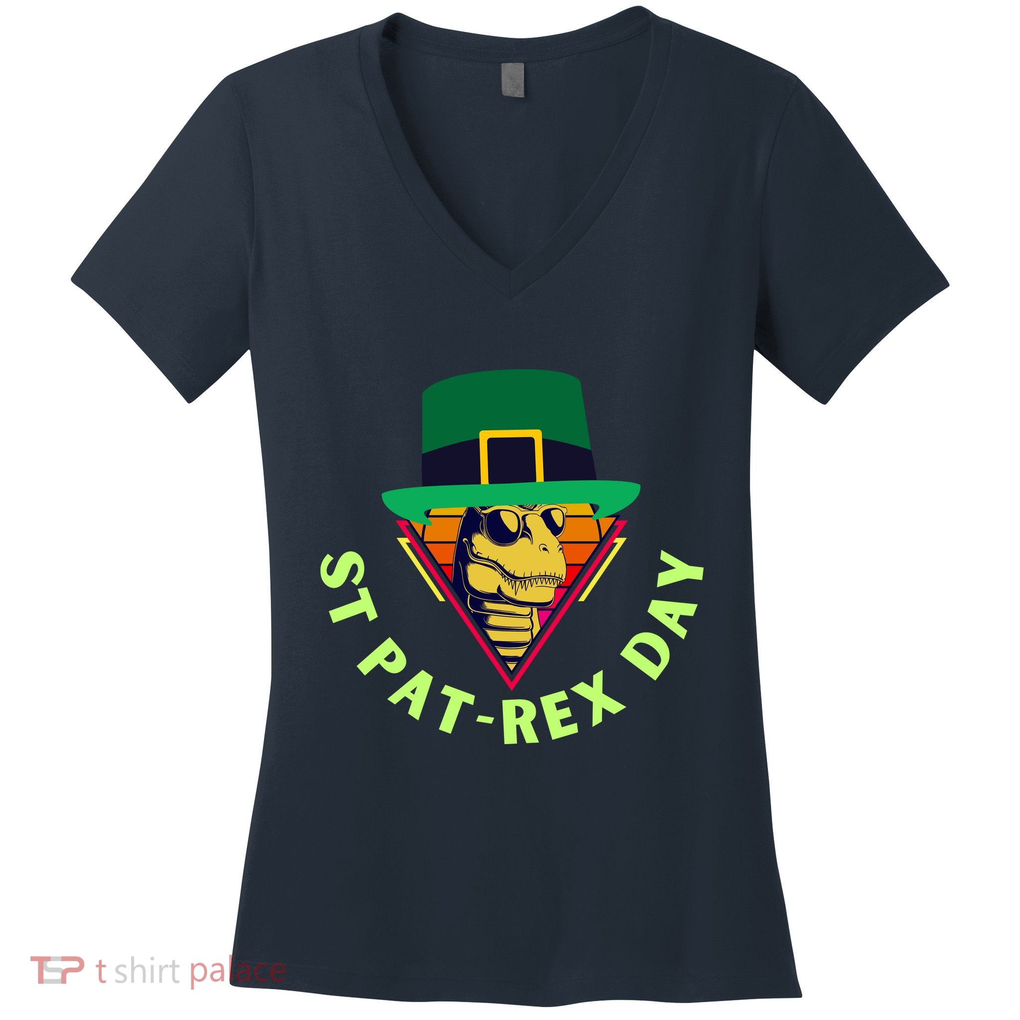 St Patrex Day Funny St Patricks Day Women's V-Neck T-Shirt