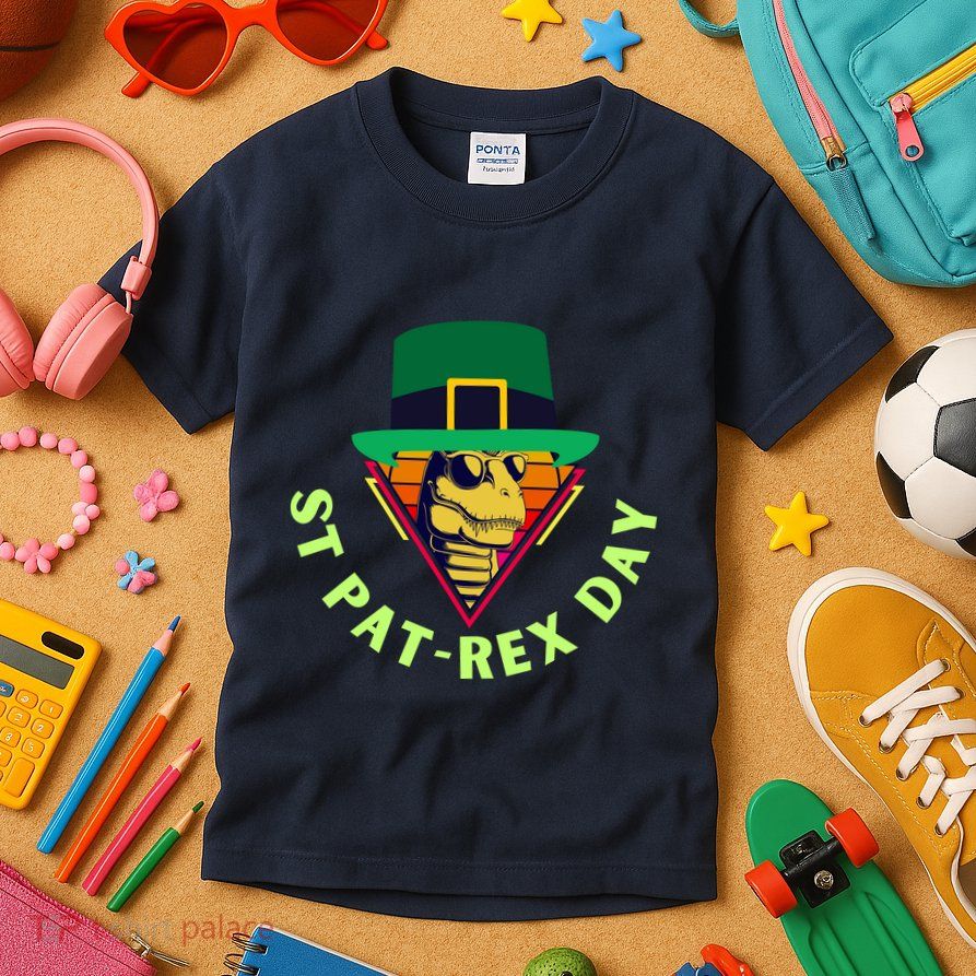 St Patrex Day Funny St Patricks Day Kids T-Shirt