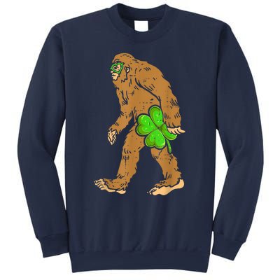 St Patricks Day Funny Bigfoot Shamrock Sasquatch Irish Sweatshirt