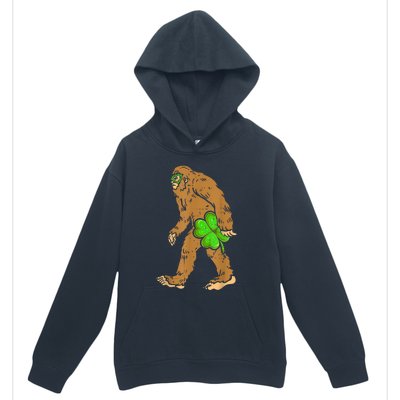 St Patricks Day Funny Bigfoot Shamrock Sasquatch Irish Urban Pullover Hoodie