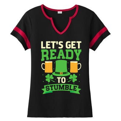 St Patricks Day Ladies Halftime Notch Neck Tee