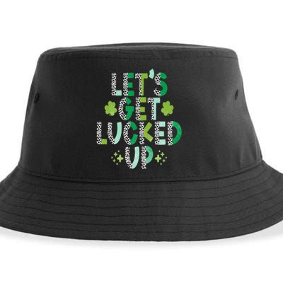 St. Patrick's Day Lets get Lucked up Sustainable Bucket Hat