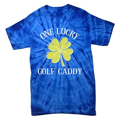 St Patricks Day Meaningful Gift Lucky Golf Caddy Gift Cute Gift Tie-Dye T-Shirt