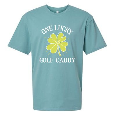 St Patricks Day Meaningful Gift Lucky Golf Caddy Gift Cute Gift Sueded Cloud Jersey T-Shirt