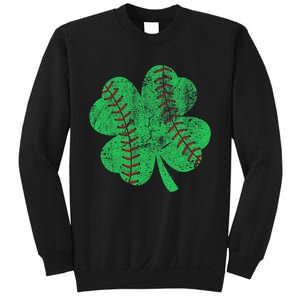 St Patricks Day Shamrock Baseball Saint Paddy's Sweatshirt