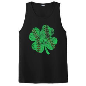 St Patricks Day Shamrock Baseball Saint Paddy's PosiCharge Competitor Tank