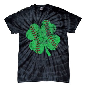 St Patricks Day Shamrock Baseball Saint Paddy's Tie-Dye T-Shirt