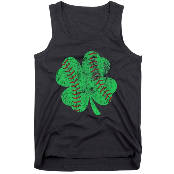 St Patricks Day Shamrock Baseball Saint Paddy's Tank Top