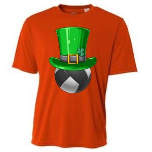 St Patrick's Day Volleyball Irish Volleyball Leprechaun Hat Cool Gift Cooling Performance Crew T-Shirt