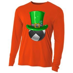 St Patrick's Day Volleyball Irish Volleyball Leprechaun Hat Cool Gift Cooling Performance Long Sleeve Crew