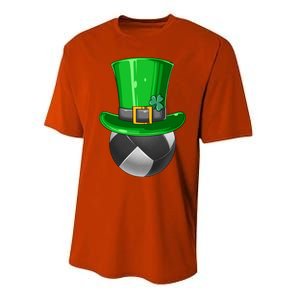 St Patrick's Day Volleyball Irish Volleyball Leprechaun Hat Cool Gift Performance Sprint T-Shirt