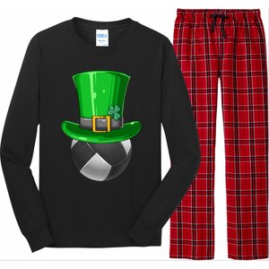 St Patrick's Day Volleyball Irish Volleyball Leprechaun Hat Cool Gift Long Sleeve Pajama Set