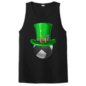 St Patrick's Day Volleyball Irish Volleyball Leprechaun Hat Cool Gift PosiCharge Competitor Tank