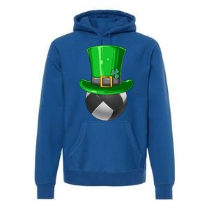 St Patrick's Day Volleyball Irish Volleyball Leprechaun Hat Cool Gift Premium Hoodie