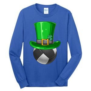 St Patrick's Day Volleyball Irish Volleyball Leprechaun Hat Cool Gift Tall Long Sleeve T-Shirt