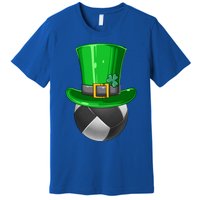 St Patrick's Day Volleyball Irish Volleyball Leprechaun Hat Cool Gift Premium T-Shirt