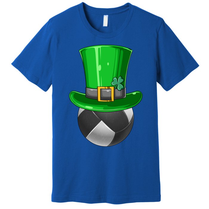 St Patrick's Day Volleyball Irish Volleyball Leprechaun Hat Cool Gift Premium T-Shirt