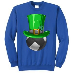 St Patrick's Day Volleyball Irish Volleyball Leprechaun Hat Cool Gift Tall Sweatshirt