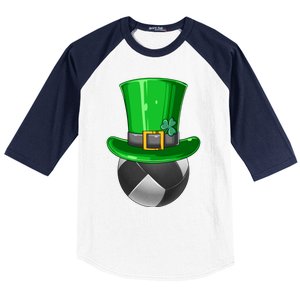 St Patrick's Day Volleyball Irish Volleyball Leprechaun Hat Cool Gift Baseball Sleeve Shirt