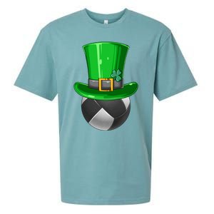 St Patrick's Day Volleyball Irish Volleyball Leprechaun Hat Cool Gift Sueded Cloud Jersey T-Shirt