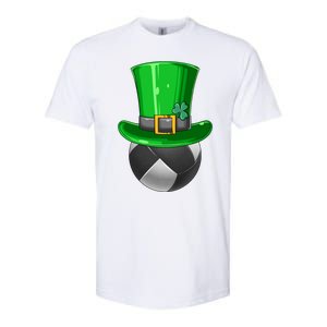 St Patrick's Day Volleyball Irish Volleyball Leprechaun Hat Cool Gift Softstyle CVC T-Shirt