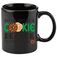 Scout Proud Dad Of A Cookie Dealer Girl Troop Leader Pullover Hoodie 11oz C Handle Ceramic Mug